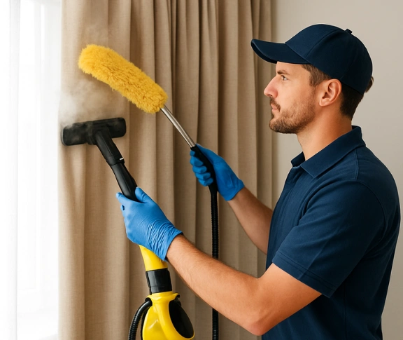 Trusted drapes cleaning technician Matty Curtain Cleaning middleton-grange-nsw QLD
