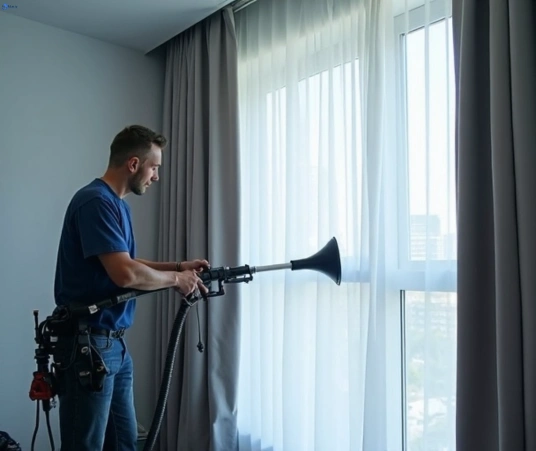 Professional drapes cleaning process tools Matty Curtain Cleaning middleton-grange-nsw