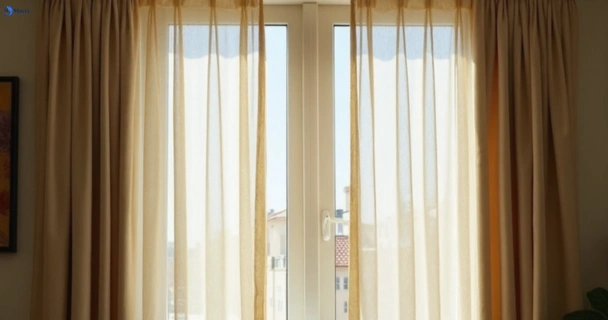 Dull dusty drapes in middleton-grange-nsw before professional cleaning